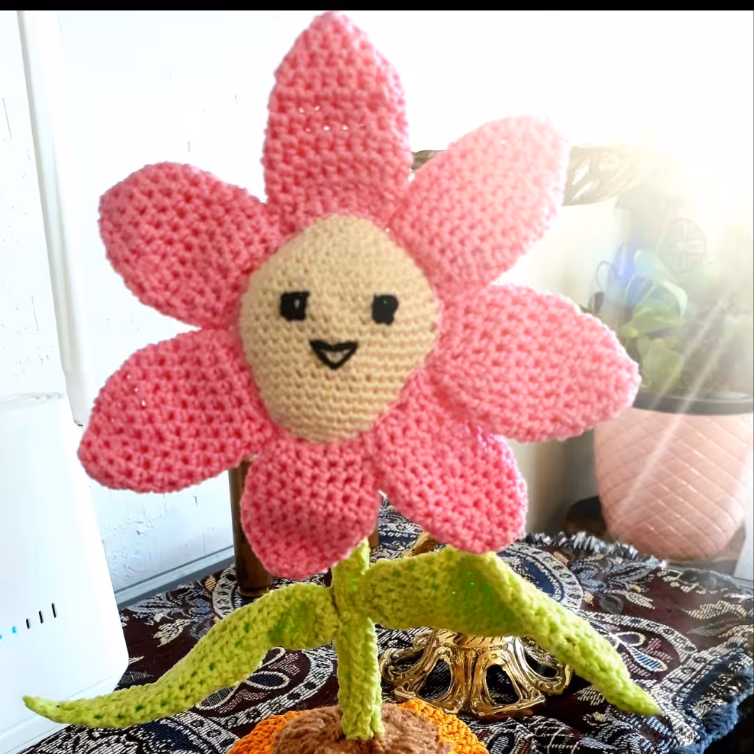 گل رو میزی دستبافت 