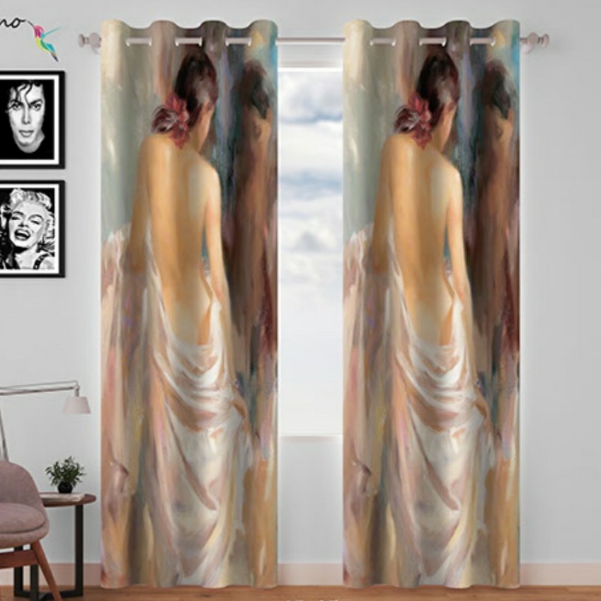 پرده چاپی  دختر  رنسانس پانچ  کد   AR  05