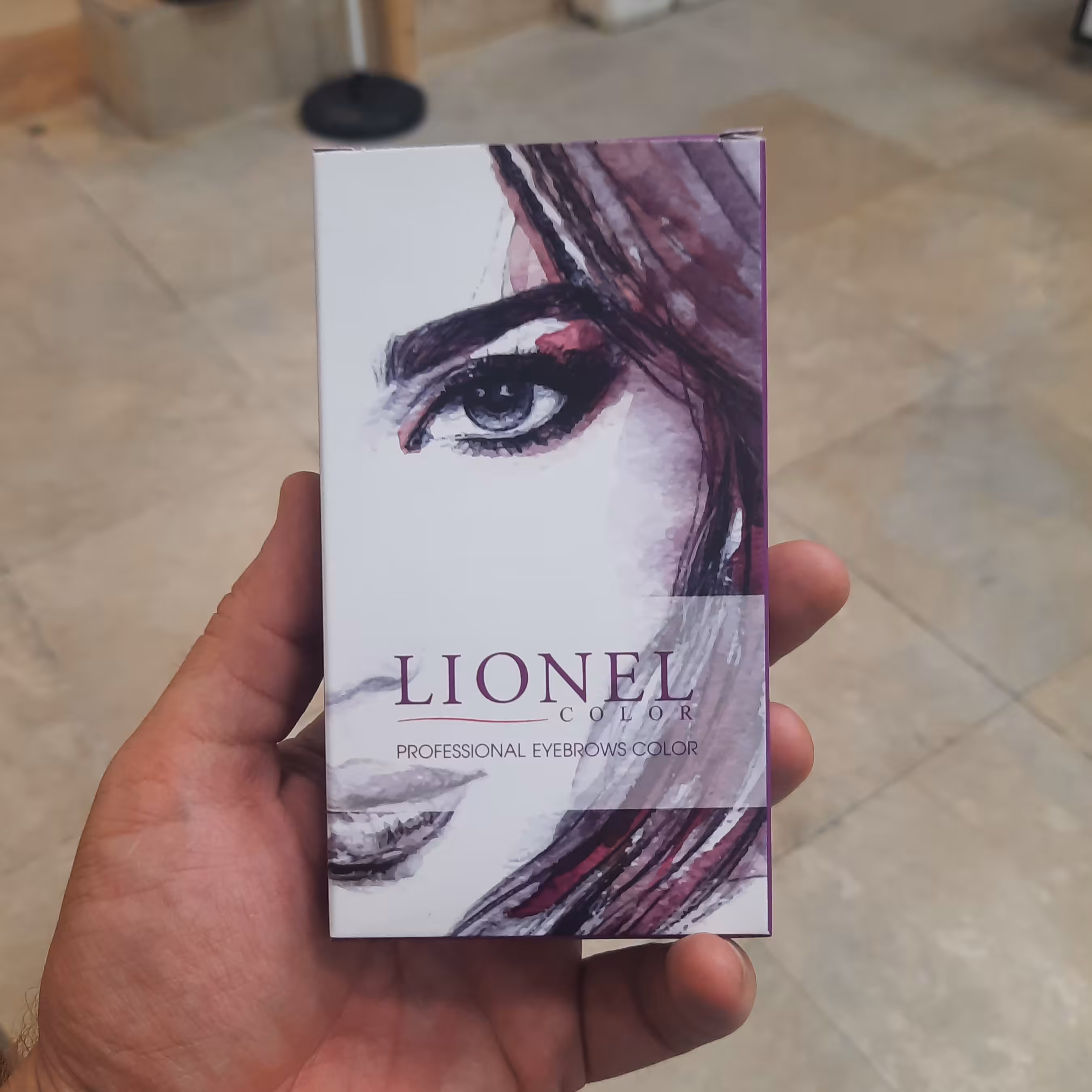 کیت رنگ ابرو لیونل lionel شماره CH12 شامپاینی CHAMPAGNE