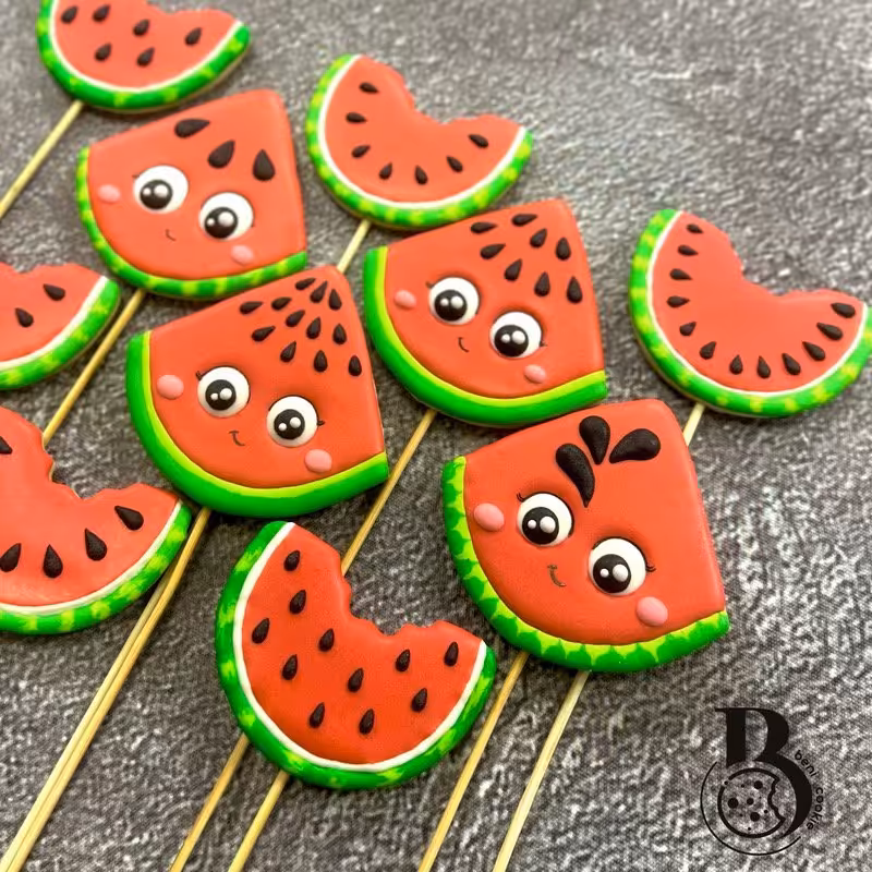 پک کوکی آیسینگی هندوانه