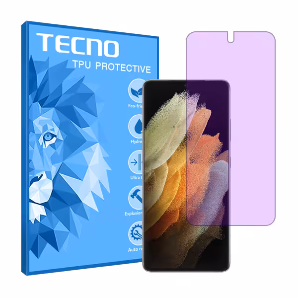 گلس سامسونگ Galaxy S21 Ultra 5G مدل آنتی پرپل برند تکنو کد S