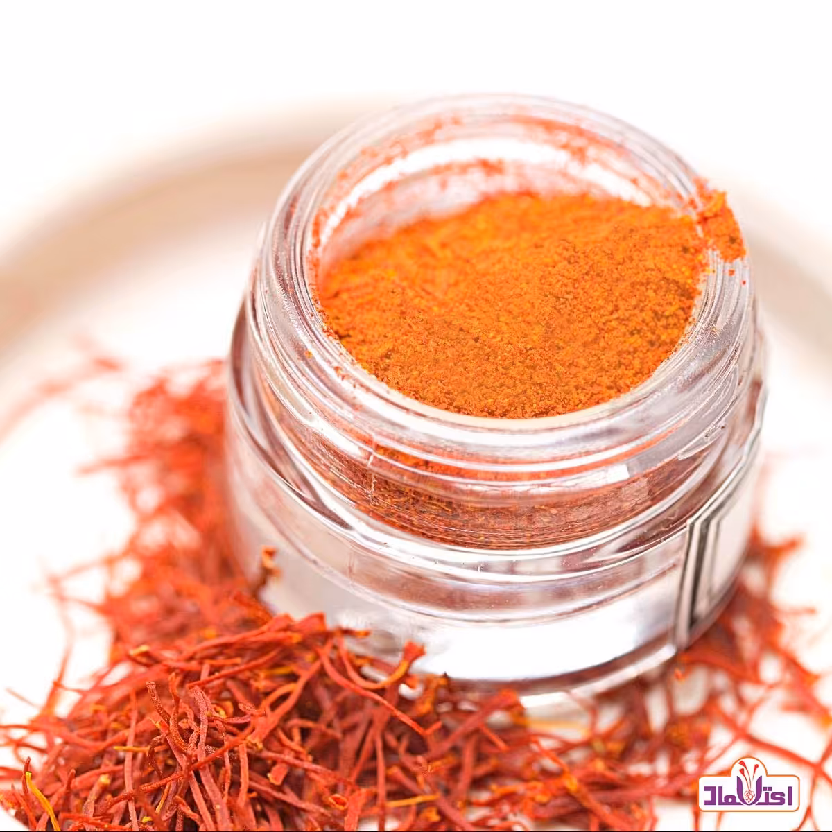 پودر زعفران اصل 4 گرمی اعتماد خالص بدون رنگ(گرده زعفران)