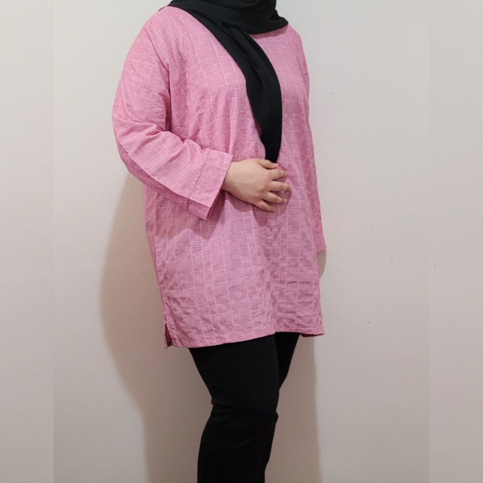مانتو نخی پارچه لنین (تونیک تابستانه)