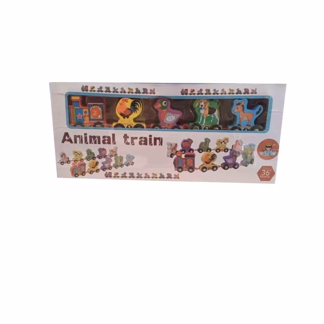 قطار حیوانات چوبی