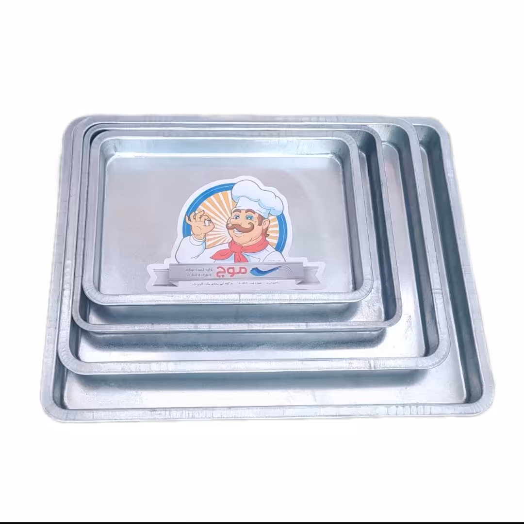 قالب مستطیل گالوانیزه برند موج(سایز30در40سانت ارتفاع 4 سانت)