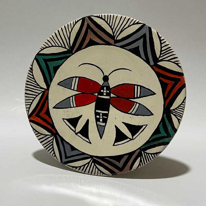 بشقاب سفال طراحی شده 10 سانتی متر