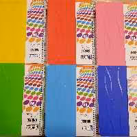 دفتر فنری 80 برگ تک رنگ با طرح یووی برند تکنو