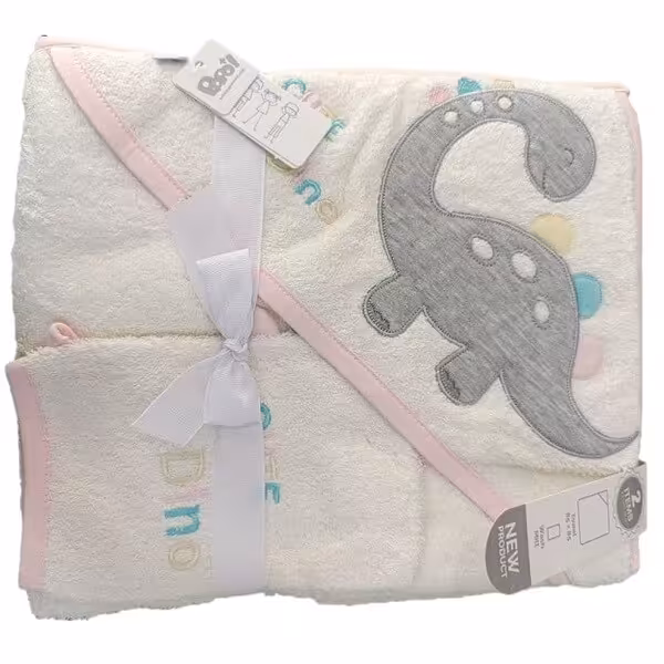 ست حوله‌ 2 تیکه پاپو طرح دایناسور