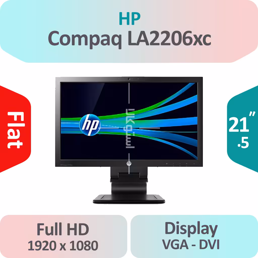 مانیتور استوک HP Compaq LA2206xc سایز 22 اینچ Full HD دارای وبکم HD