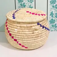 خمره برنجی حصیری ظریف بافت طرحدار2