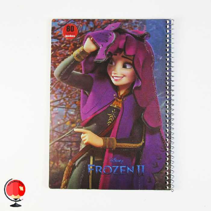 دفتر مشق 80 برگ سیمی طرح فروزن آپادانا