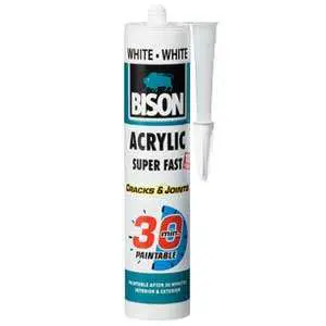چسب اکریلیک بایسن مدل Acrylic سایز 300 میلی لیتر سفید