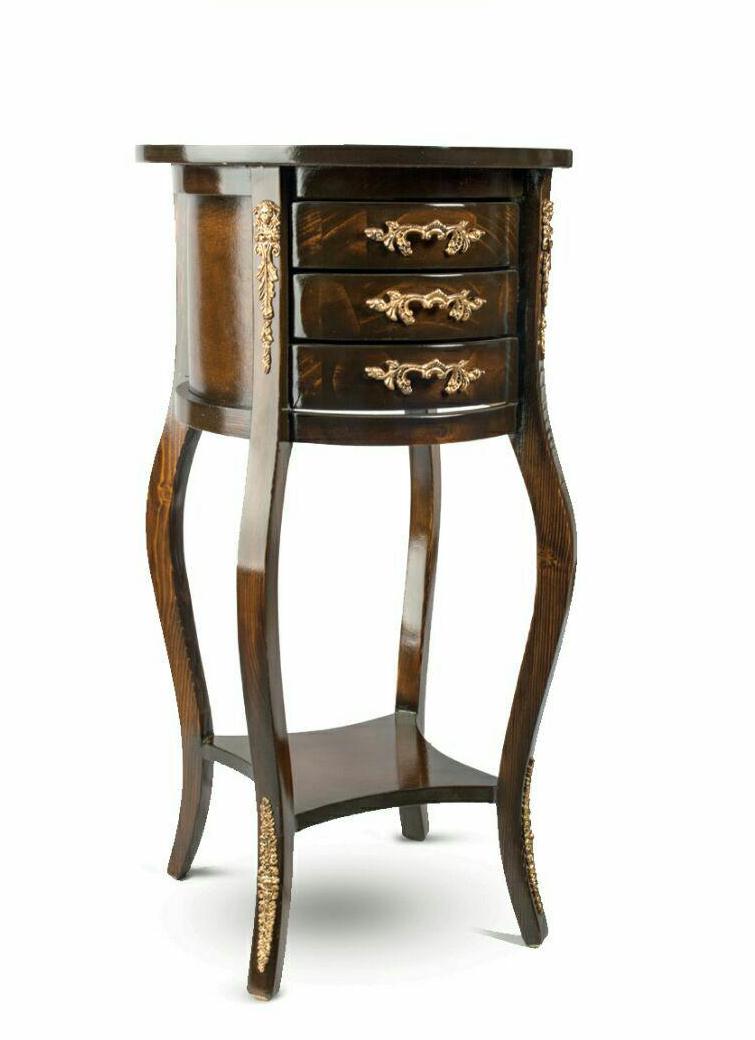 میز تلفن چوبی سه کشو کد 328