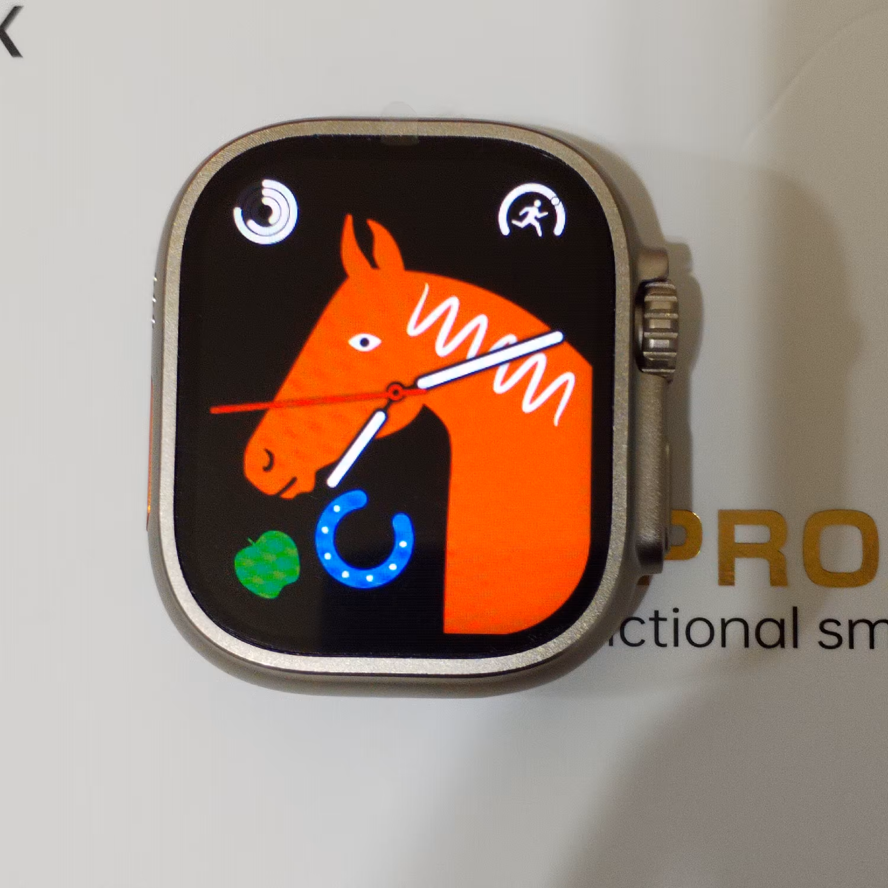 ساعت هوشمند zk8promax دقیق ترین کپی اپل واچ الترا 8 با نمایشگر آمولد به همراه آداپتور شارژر هدیه 