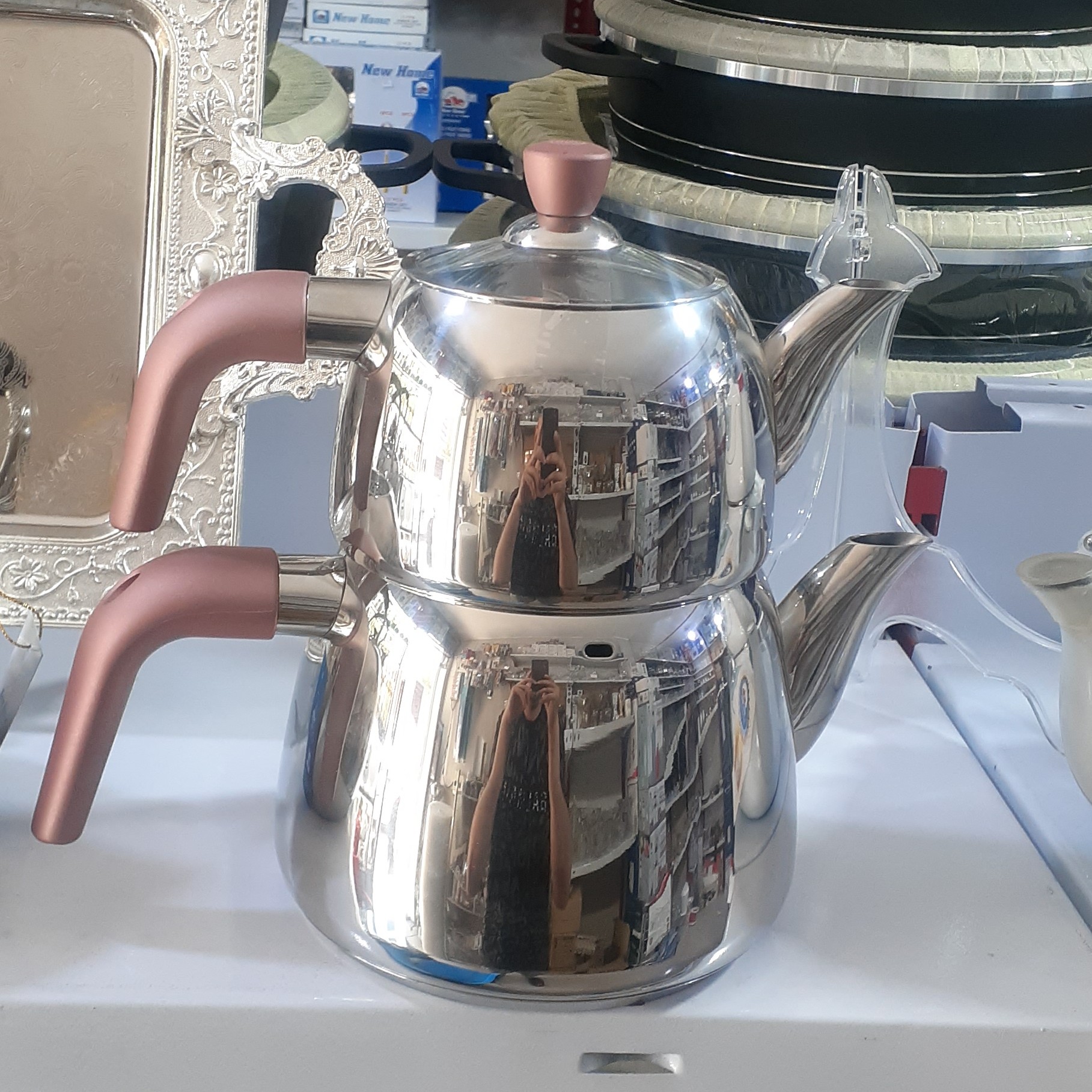 کتری قوری استیل کرکماز ترکیه