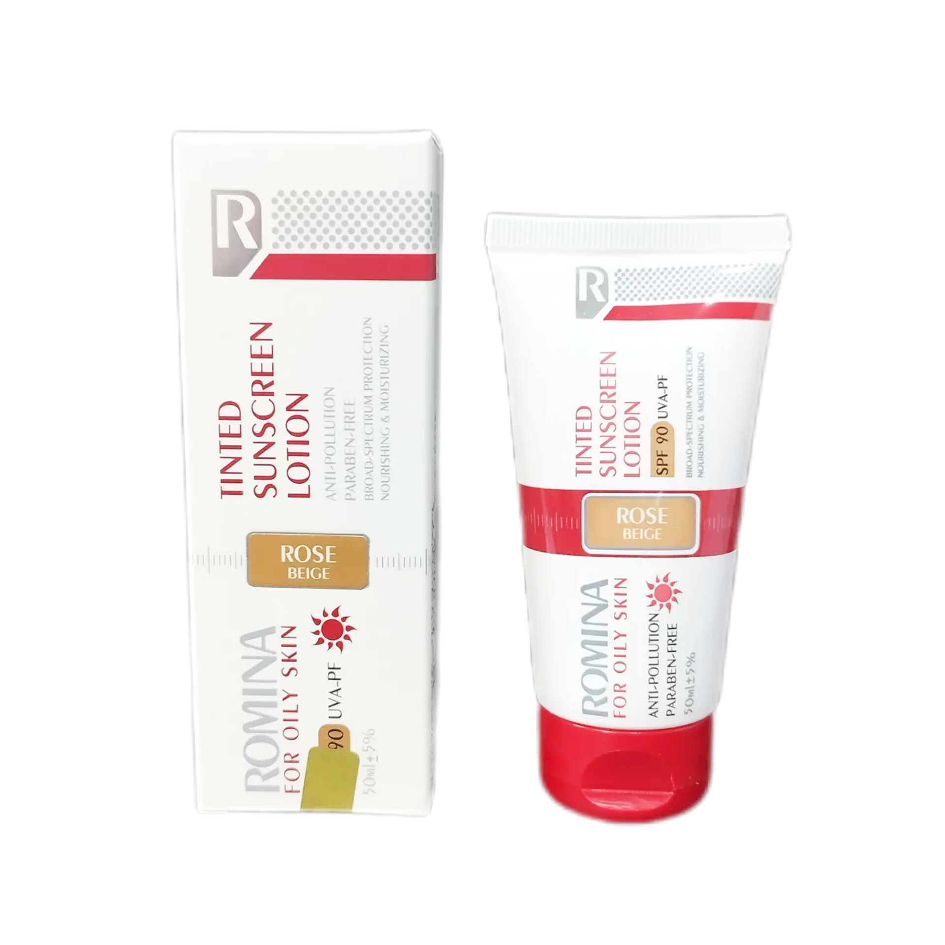 لوسیون ضد آفتاب رنگ بژ تیره SPF 90 مناسب پوست چرب رومینا
حجم 50 میل ROMINA Tinted LOTION FOR OILY SKIN SPF 90