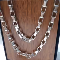 زنجیر استیل آجری سیلور سایز3