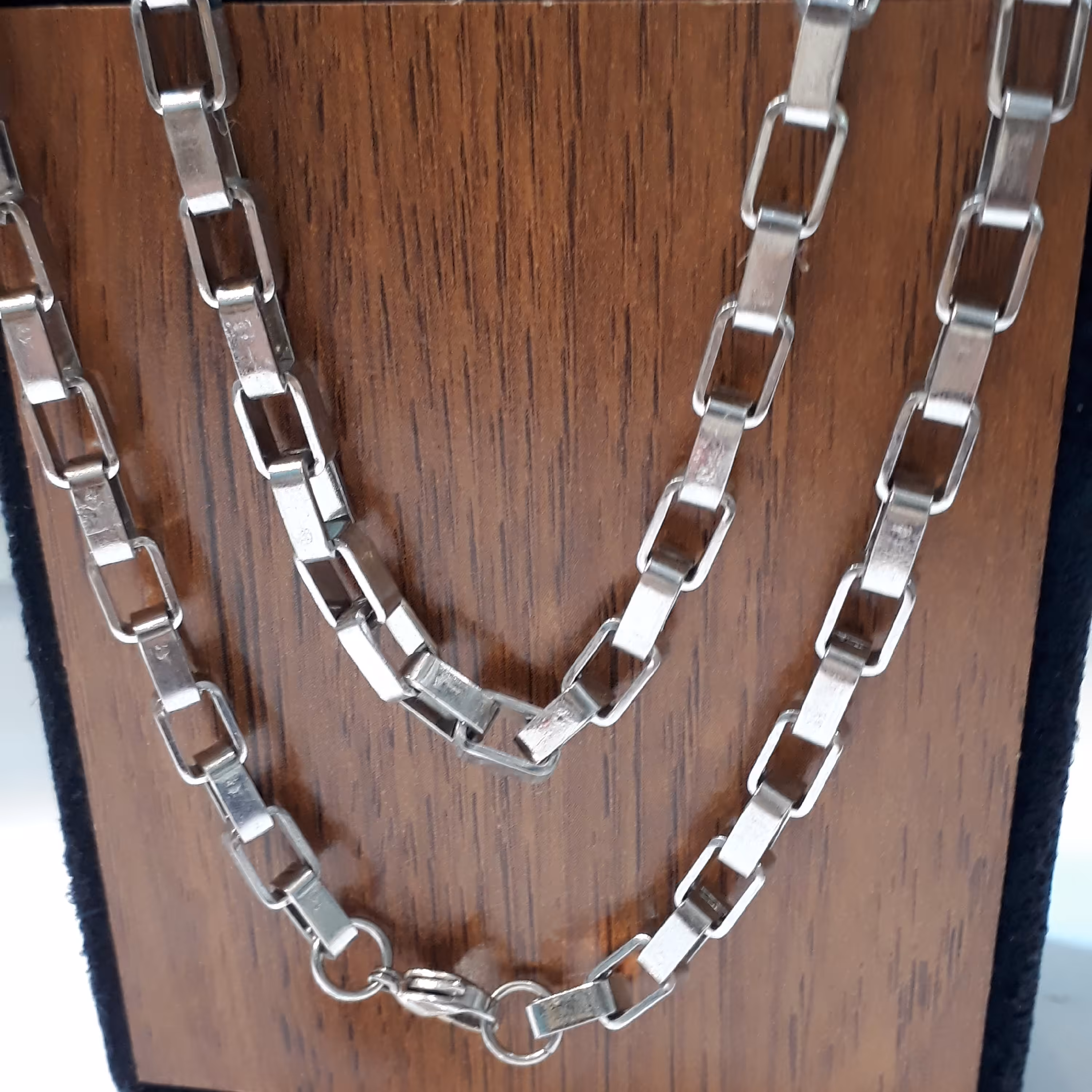 زنجیر استیل آجری سیلور سایز3