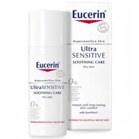 کرم تسکین دهنده پوست حساس و خشک اوسرین Eucerin UltraSENSITIVE حجم 50 میل