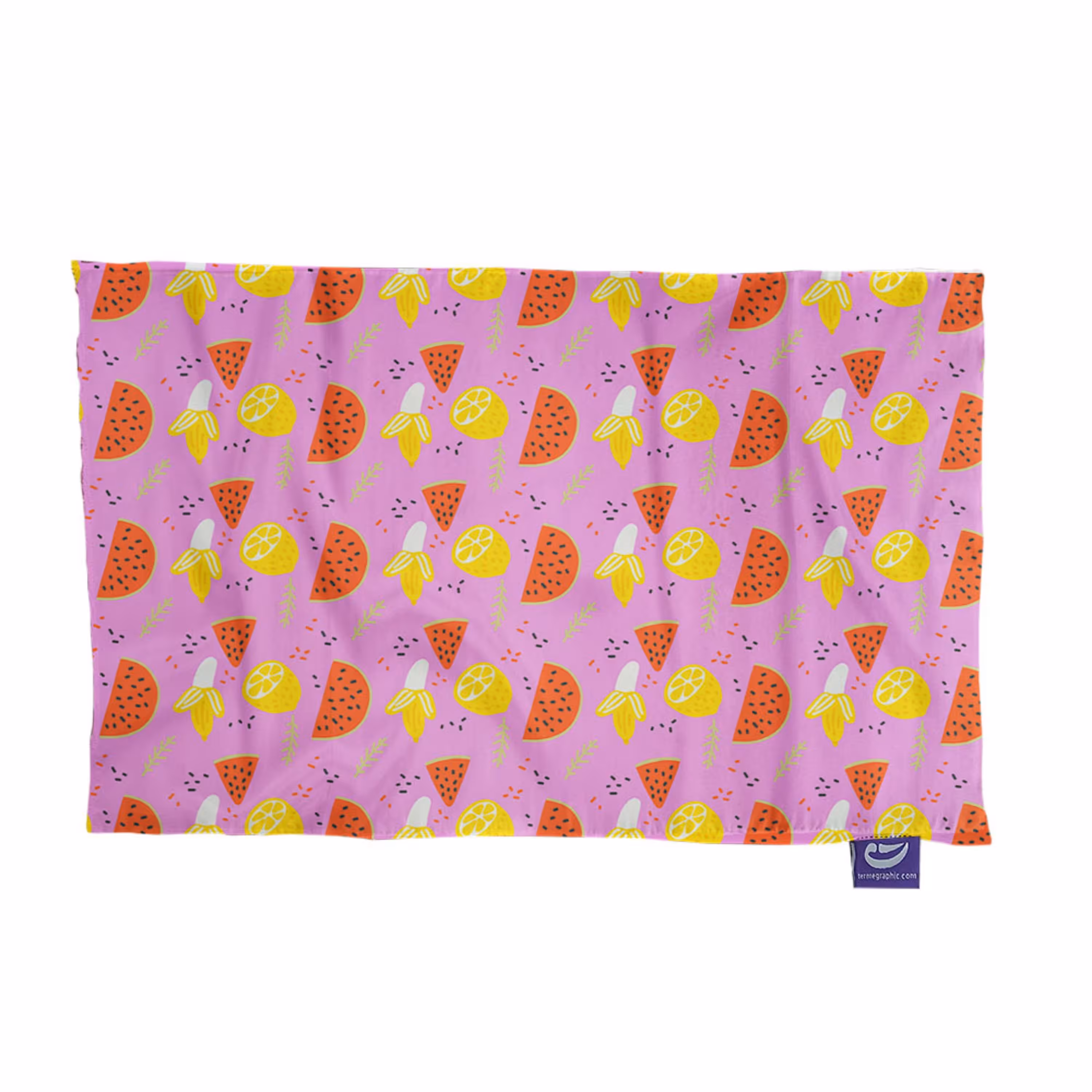 پارچه کادویی ترمه طراحان ایده مدل موز و هندونه یلدا کد cf1739-2