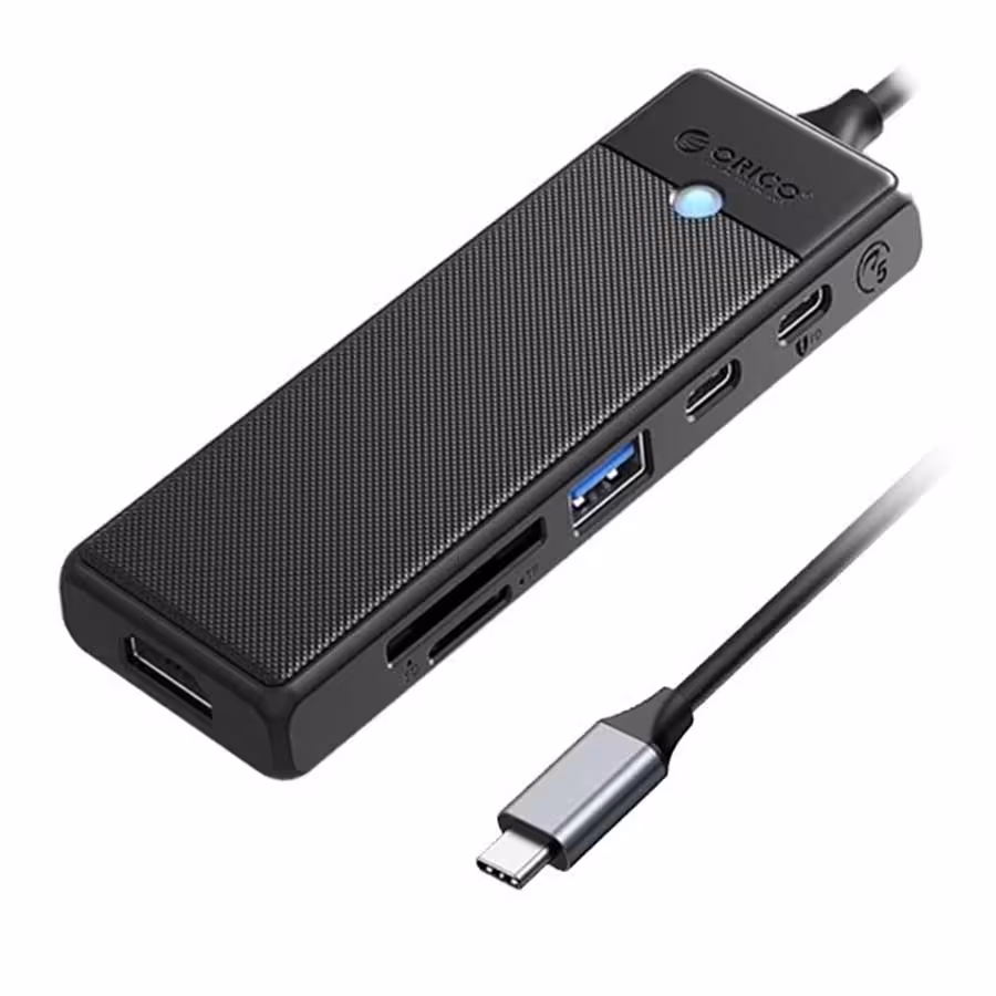 قیمت و خرید هاب USB-C شش پورت اوریکو مدل PWD-6PS | یاس ارتباط