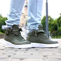 کفش نایک ایرفورس ساق دار سبز لجنی classic shoes nikelab AirForce1 mid  819677-300 green