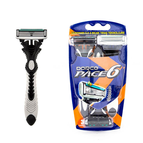 خودتراش مردانه 6 تیغ دورکو مدل Pace 6 بسته 3 عددی
