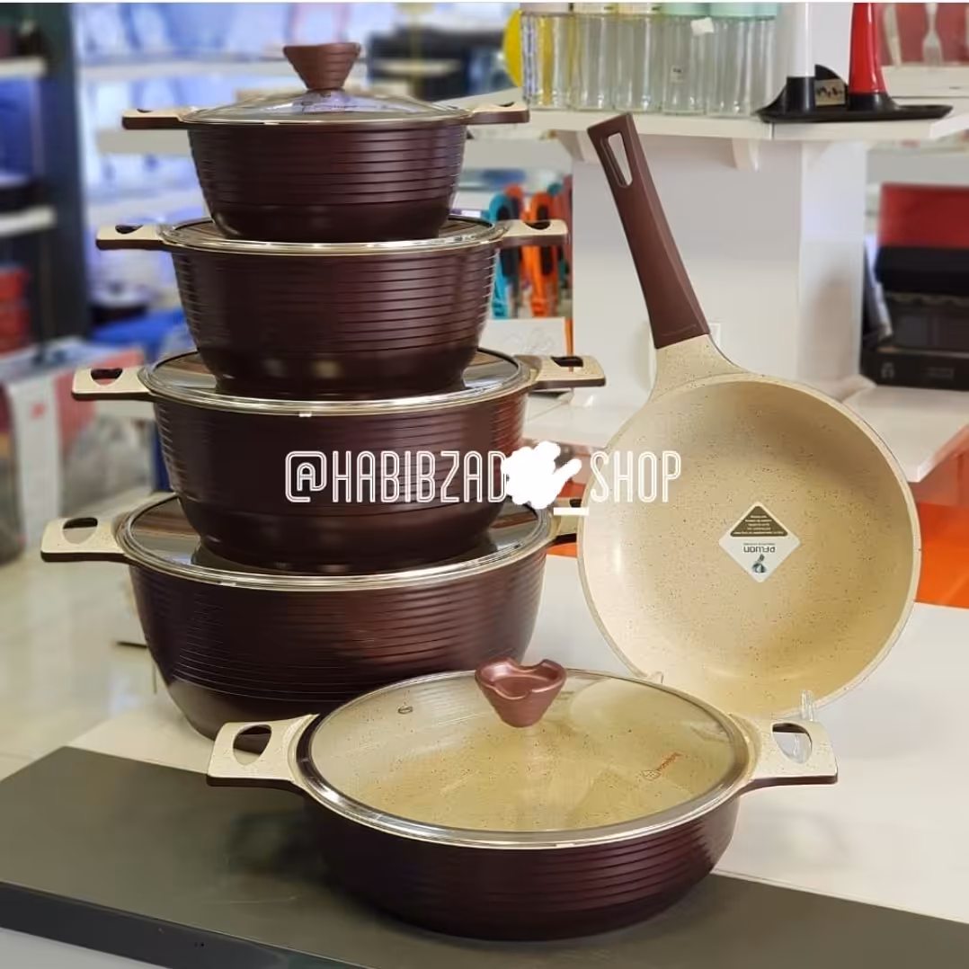 سرویس قابلمه کامل ترکیه ( تابه ، ماهیتابه ، چدن ، گرانیت)