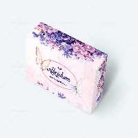 جعبه دستمال کاغذی گل های بنفش | گرافیک با طعم تربچه