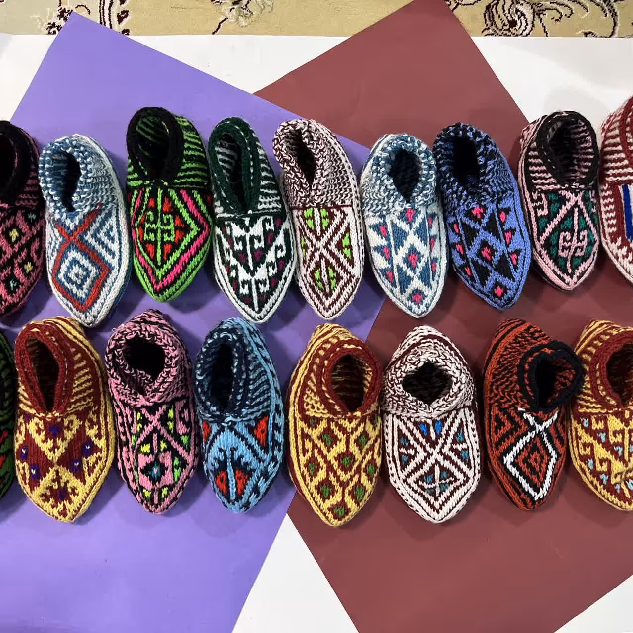 خرید و قیمت و سفارش عمده جوراب بافت (10 جفت در هر ست سفارش)