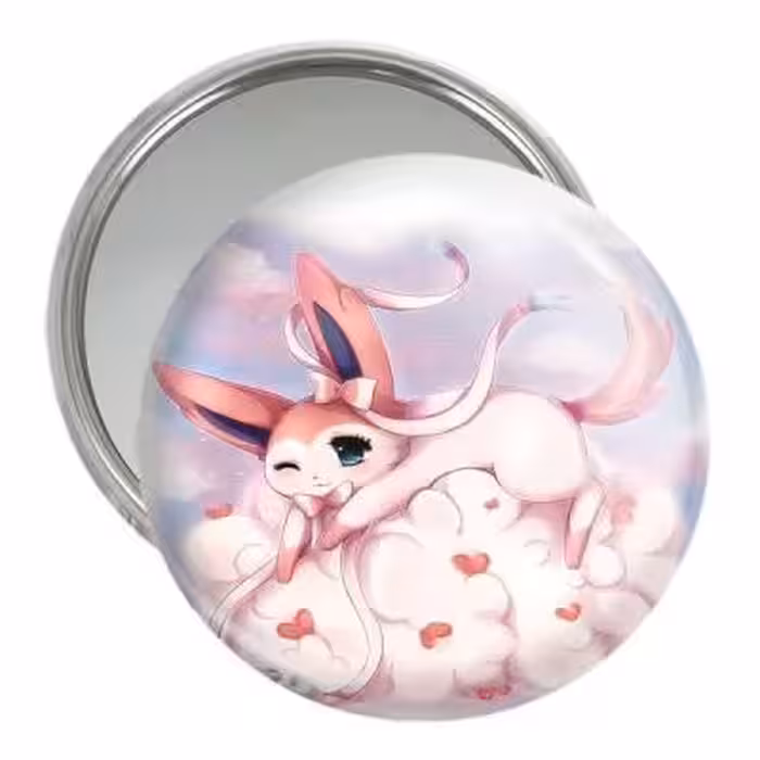 آینه جیبی خندالو مدل سیلوئون انیمه پوکمون کد 17337