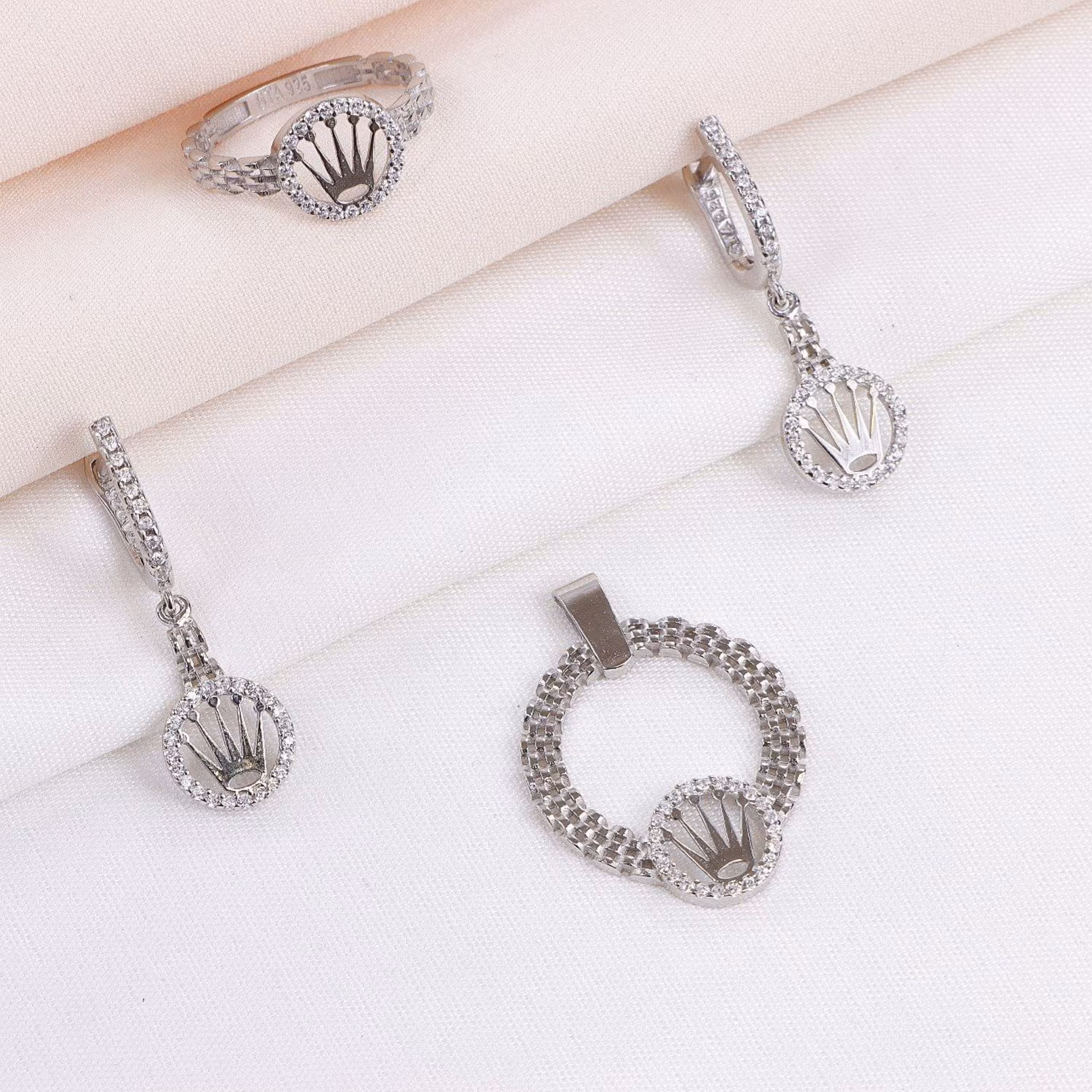 نیم ست نقره میکرو کد 16327-7.5