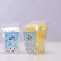 نخ دندان دسته دار ساده لیوانی 45 عددی دوریکس