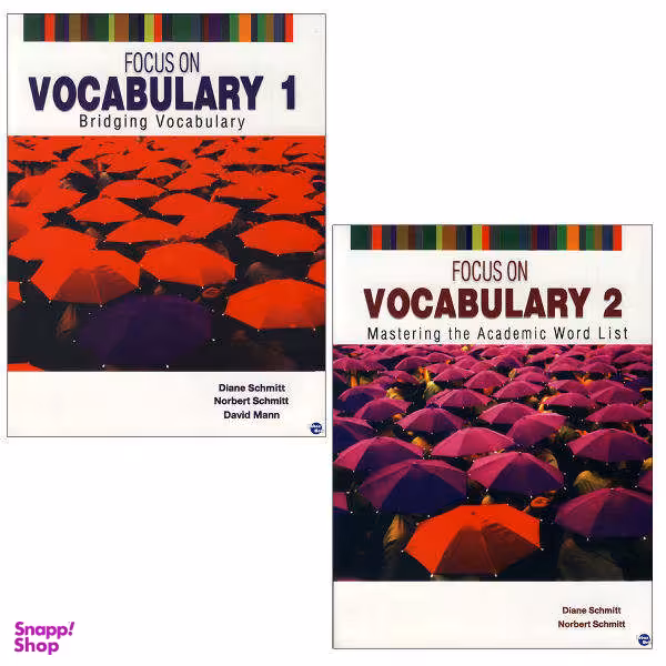 کتاب focus on vocabulary / اثر Diane Schmitt and Norbert Schmitt نشر ابداع 2 جلدی