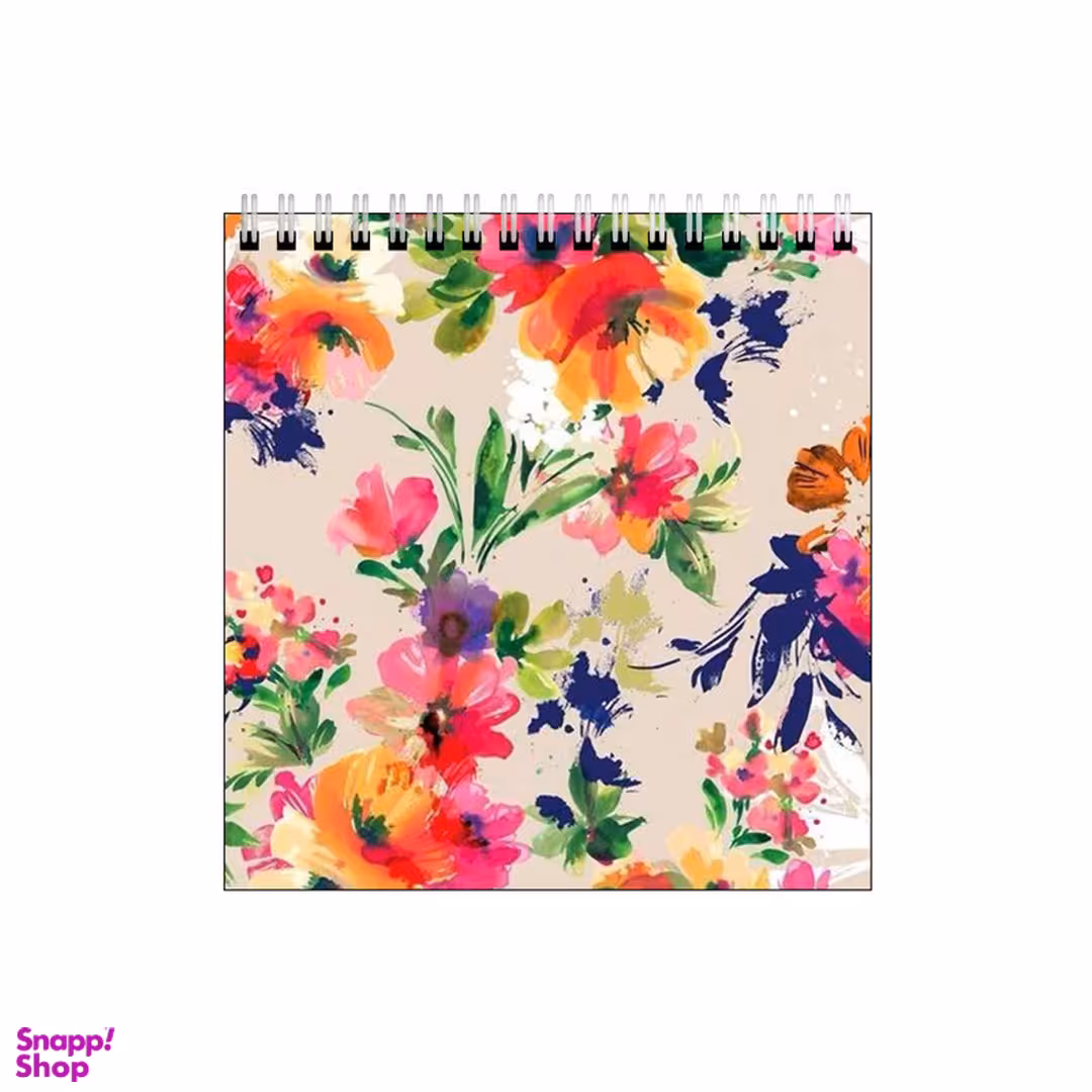 دفتر طراحی بامبیلیپ طرح گل گلی آبرنگی باز زمینه کد 4840385