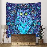 پوستر پارچه ای فیانی طرح بکدراپ OWL کد F19