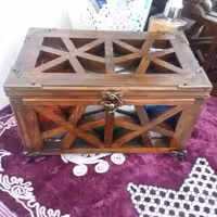 صندوقچه جواهرات گره چینی چوبی