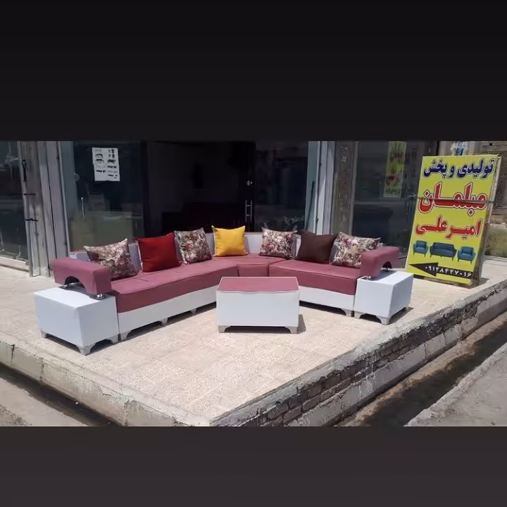 مبل ال با چیدمان زیبا