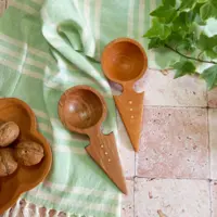 قاشق آجیل خوری چوبی دستساز بارلی چوب راش 22 سانتی کد bar0056
