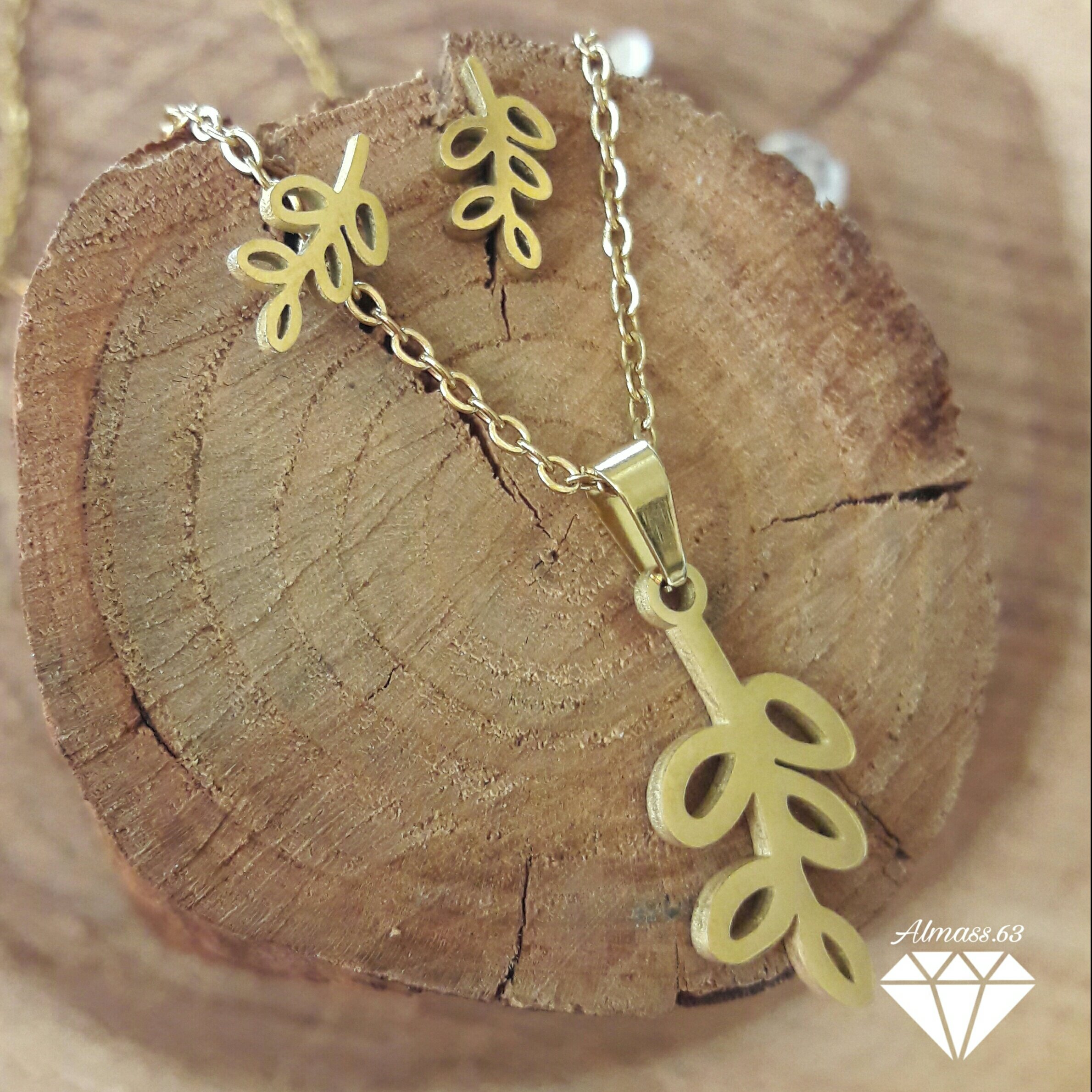 نیم ست مدل برگ زیتون