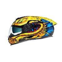 کلاه کاسکت موتورسیکلت آبی ایمنی SX100R ABISAL YELLOW BLUE Genel Markalar