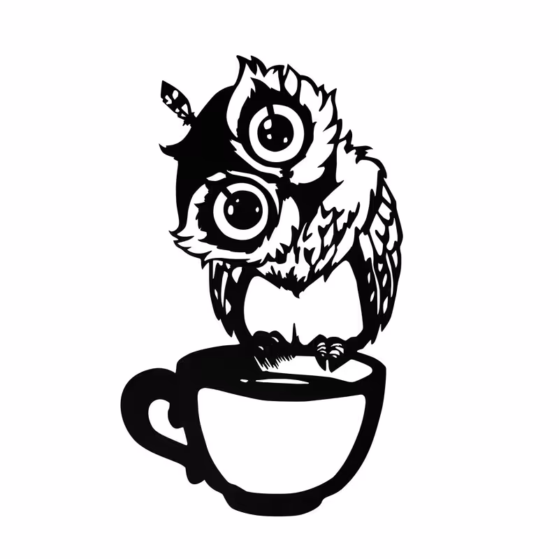 استیکر مدل جغد