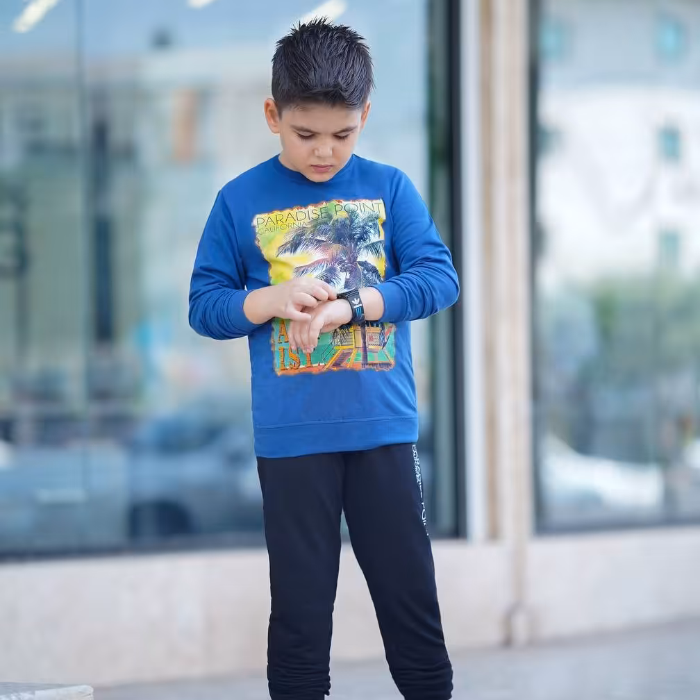  ست بلوز شلوار پسرانه جنس دورس 10 تا 15 سال سایز 60 65