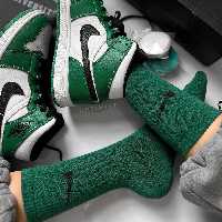 جوراب نایک ساقدار زمینه سبز یشمی اسپرت نخ پنبه