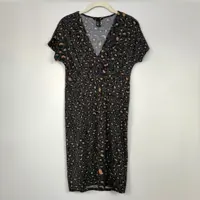 پیراهن زنانه پلنگی دخترانه اچ اند ام H&M (کات لیبل) سایز S (ارسال رایگان )