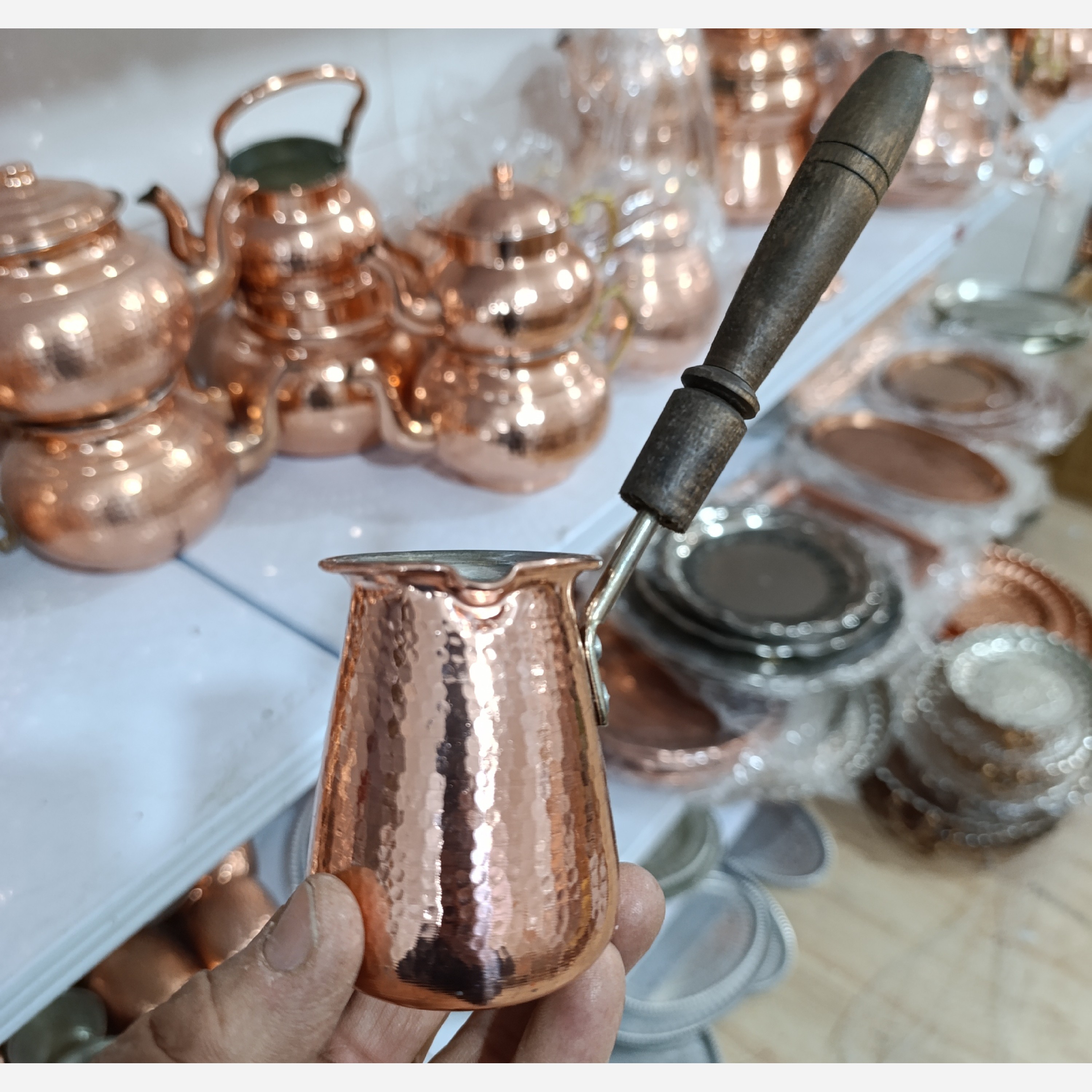 قهوه جوش سایز1،چکشی داخل قلع ، محصول زنجان ارسال رایگان