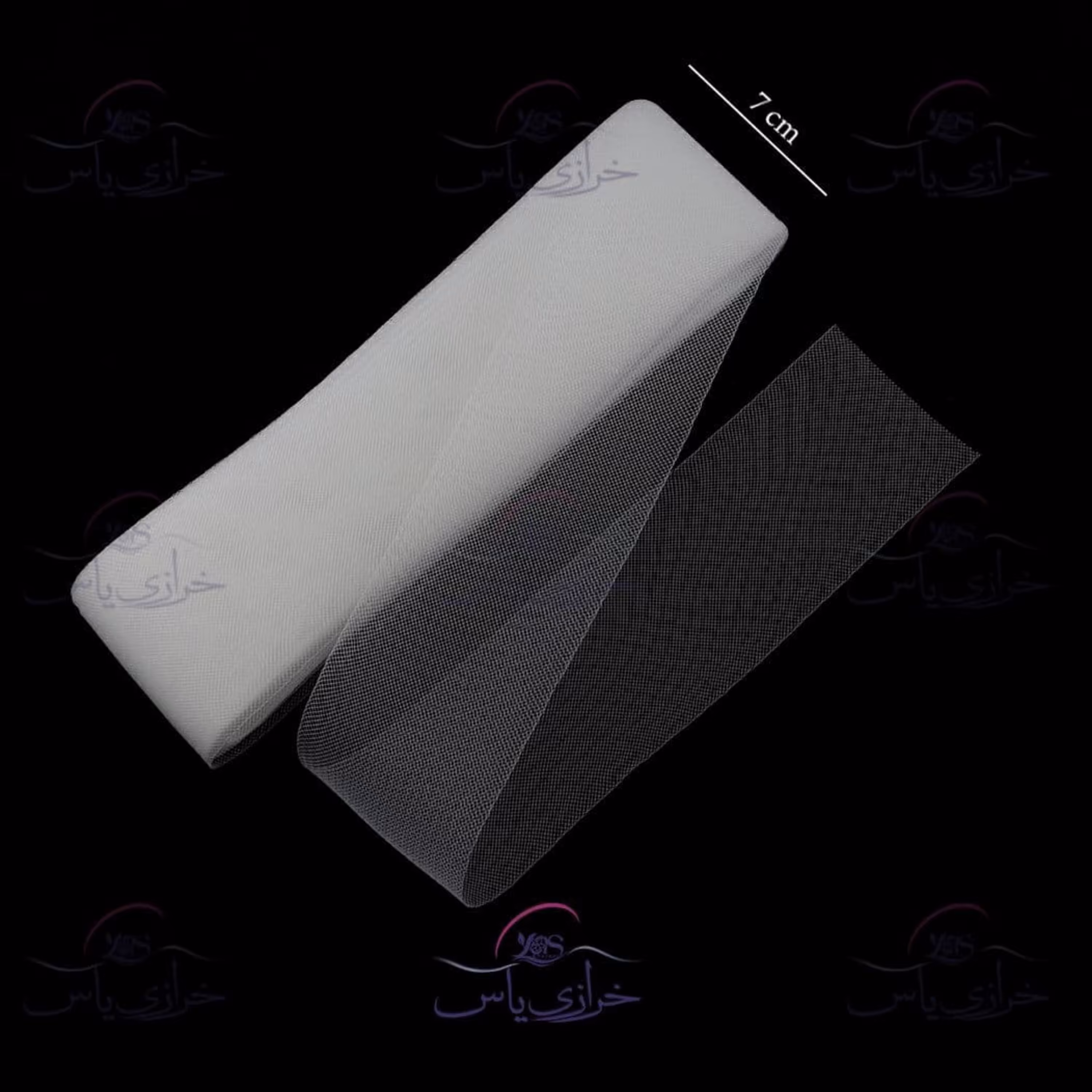 تور دبی یا نوار گرند عرض 7 سانت سفید