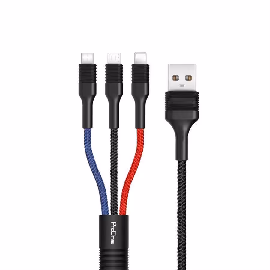 کابل شارژ 3 منظوره پرووان مدل PCC280