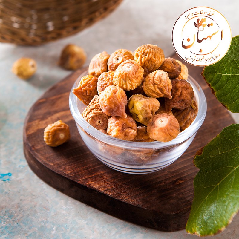 انجیر خشک سایز متوسط  خرمایی رنگ استهبان1000 گرم