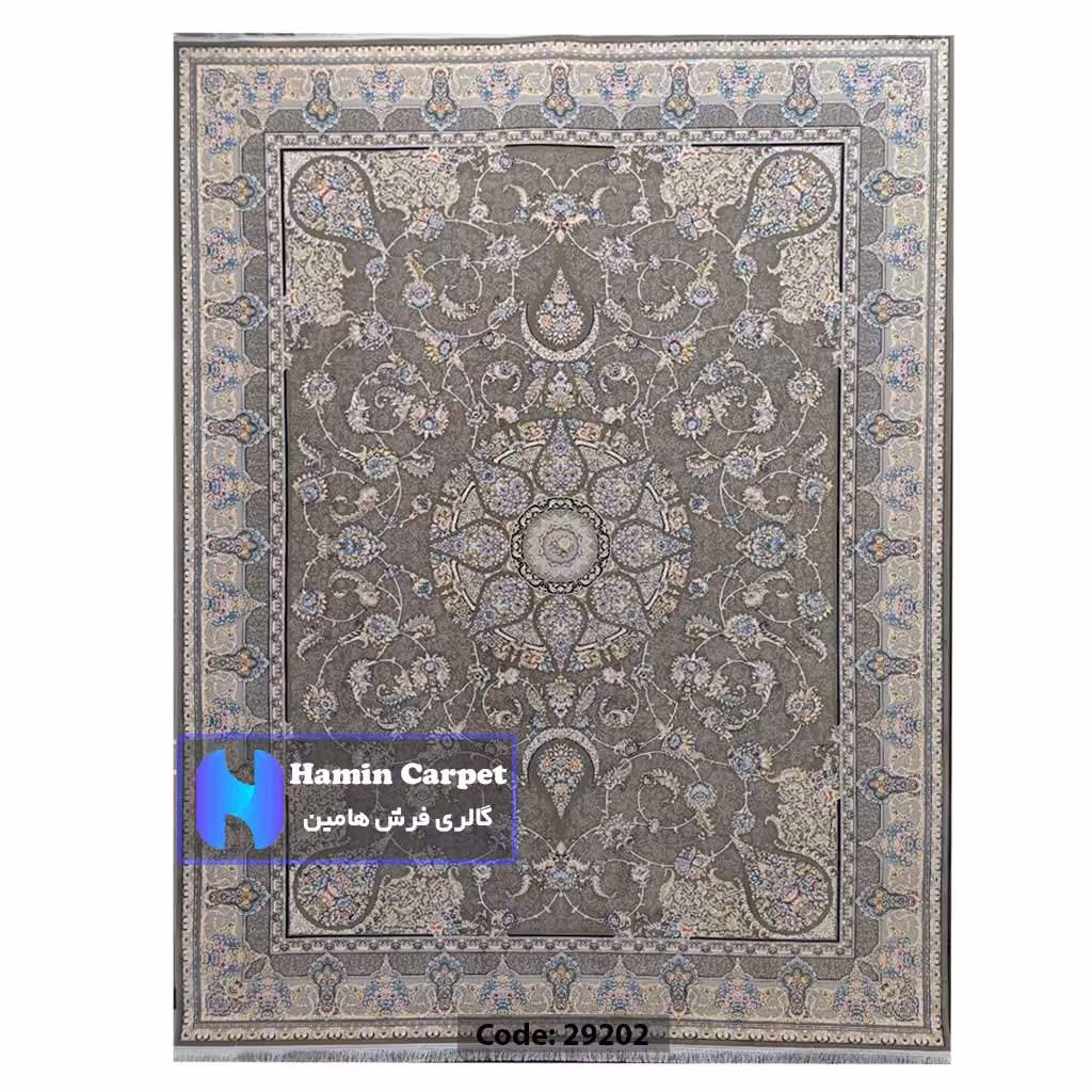 فرش 4 متری 1200 شانه تراکم 3600  نخ اکلریک گل برجسته کد  AR29202
